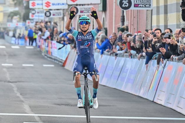 The winner Santiago BUITRAGO (Bahrain) during Trofeo Laigueglia 2026, Street Cycling race in Savona, Italy, March 04 2026  Copyright: xDaniloxVigo IPAxSportx xipa-agency.netx xx IPA_72372162 IPA_Agency_IPA72372162
