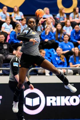 Handball, Women European Championship Qualification, Slovenia Germany, 2 Round, Group 3, Matchday 3 Farrelle Njinkeu Germany Celje Slovenia
