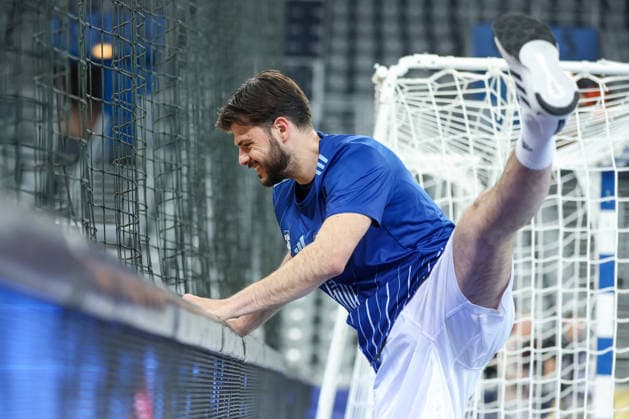 HC Zagreb v Orlen Wisla Plock - EHF Champions League Filip Glavas of HC Zagreb warms up prior to the EHF Champions League match between HC Zagreb and Orlen Wisla Plock at Arena Zagreb on March 4, 2026 in Zagreb, Croatia.  MatijaxHabljak PIXSELL