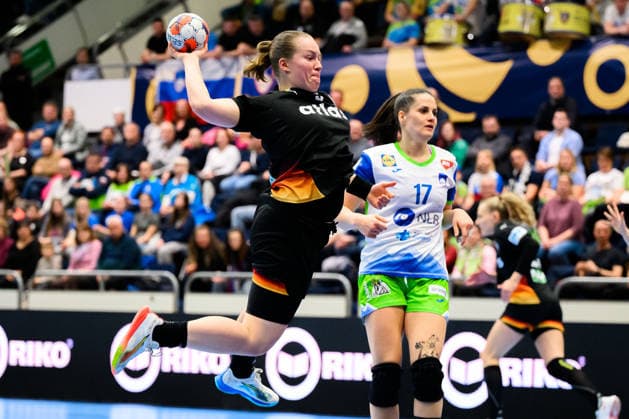 Handball, Women European Championship Qualification, Slovenia Germany, 2 Round, Group 3, Matchday 3 Lisa Antl Germany Celje Slovenia