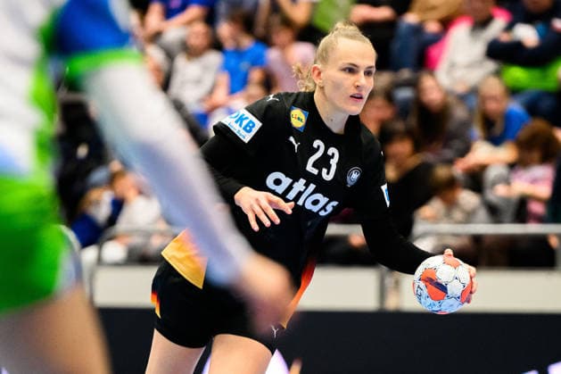 Handball, Women European Championship Qualification, Slovenia Germany, 2 Round, Group 3, Matchday 3 Annika Lott Germany Celje Slovenia