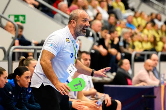 Handball, Womens European Championship Qualification, Slovenia Germany, 2 Round, Group 3, Matchday 3 Coach Dragan Adzic Slovenia Celje Slovenia