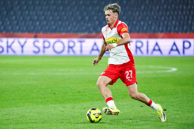SOCCER - OEFB Cup, RBS vs Altach SALZBURG,AUSTRIA,04.MAR.26 - SOCCER - UNIQA OEFB Cup, semifinal, FC Red Bull Salzburg vs SCR Altach. Image shows Kerim Alajbegovic (RBS).  GEPAxpictures xDavidxGeieregger
