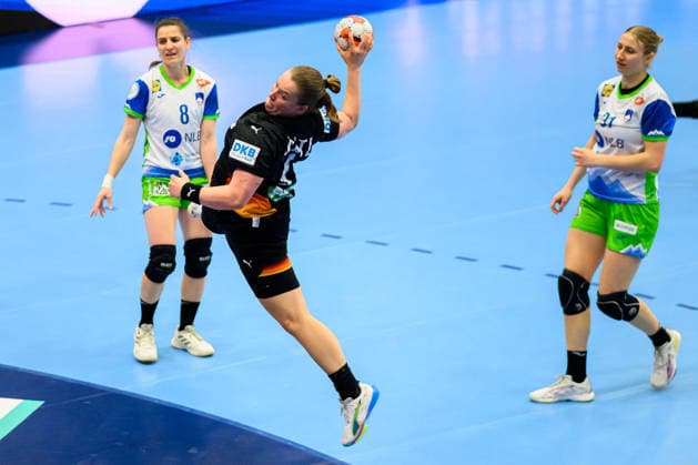 Handball, Women European Championship Qualification, Slovenia Germany, 2 Round, Group 3, Matchday 3 Lisa Antl Germany Celje Slovenia