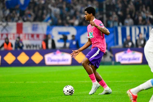 FOOTBALL : Olympique de Marseille VS Toulouse FC - Coupe de France - 04 03 2026 Yann Gboho (Toulouse FC) - Coupe de France match between Olympique de Marseille and Toulouse Football Club on Mars 4, 2026 at the Orange Velodrome Stadium in Marseille. MarseilleFrance  Copyright: xWilliamxCannarellax