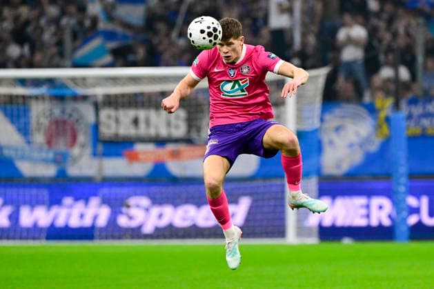 FOOTBALL : Olympique de Marseille VS Toulouse FC - Coupe de France - 04 03 2026 Charlie Cresswell (Toulouse FC) - Coupe de France match between Olympique de Marseille and Toulouse Football Club on Mars 4, 2026 at the Orange Velodrome Stadium in Marseille. MarseilleFrance  Copyright: xWilliamxCannarellax