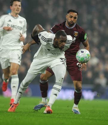 Football - 2025 2026 Premier League - Fulham vs West Ham United - Craven Cottage - Wednesday 4th March 2026 Issa Diop - Fulham and Callum Wilson 