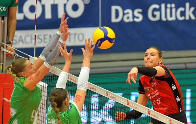 Volleyball, Women, 1st BL, Dresdner SC - USC Münster