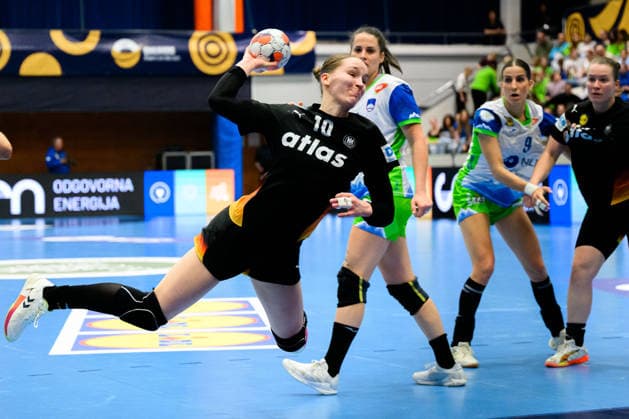 Handball, Women European Championship Qualification, Slovenia Germany, 2 Round, Group 3, Matchday 3 Nieke Kühne Kuehne Germany Celje Slovenia