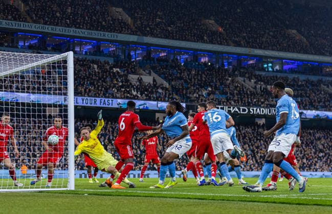 Football - FA Premier League - Manchester City FC v Nottingham Forest FC MANCHESTER, ENGLAND - Wednesday, March 4, 2026: Manchester City s Rodrigo Hernandez Cascante Rodri scores his side s second goal during the FA Premier League match between Manchester City FC and Nottingham Forest FC at the City of Manchester Stadium. (Photo by David Rawcliffe Propaganda) MANCHESTER City of Manchester Stadium GREATER MANCHESTER ENGLAND  Copyright: xDavidxRawcliffex P2026-03-04-Man_City_Notts_Forest-41