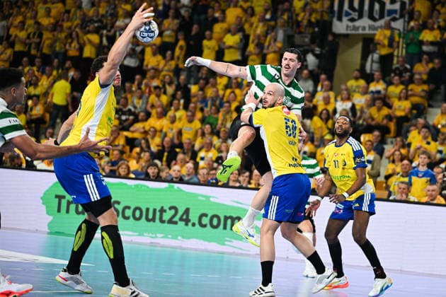KIELCE 04.03.2026 MECZ 13. KOLEJKA LIGA MISTRZOW PILKA RECZNA MEZCZYZN SEZON 2025 2026 INDUSTRIA KIELCE - SPORTING LIZBONA --- MENS HALDBALL EHF CHAMPIONS LEAGUE SEASON 2025 2026 MATCH: INDUSTRIA KIELCE - SPORTING CLUBE DE PORTUGAL THEO MONAR SALVADOR MARTINHO ROCHA NOGUEIRA SALVADRO ARTSEM KARALEK FOT. MICHAL TRZPIS 400MM.PL NEWSPIX.PL --- newspix.pl 