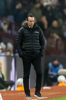 Aston Villa v Chelsea, Premier League Aston Villa Head Coach Unai Emery watches game during the Premier League match between Aston Villa and Chelsea at Villa Park, Birmingham, UK on 4 March 2026. Birmingham Villa Park West Midlands UK Editorial use only DataCo restrictions apply See www.football-dataco.com , Copyright: xManjitxNarotrax PSI-23838-0123