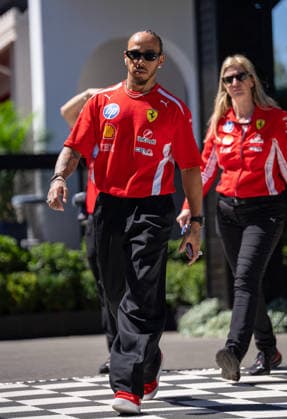 F1 Australian Grand Prix - Lewis Hamilton during Media Day LEWIS HAMILTON (GBR) of Scuderia Ferrari HP 44 at the press conference, PK, Pressekonferenz looking focused on Media Day during the 2026 Formula 1 Qatar Airways Australian Grand Prix at the Albert Park Circuit on March 5, 2026. Photo by Antoine Lapeyre ABACAPRESS.COM Melbourne Australia  Copyright: xLapeyrexAntoine ABACAx