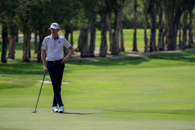 HONGKONG LIV-GOLF Professional Golfer, Tom McKibbin during a game in Fanling Golf Course where LIV Golf Hong Kong is being held in Hong Kong, March 5, 2026. NEXPHER Vernon Yuen HONG KONG