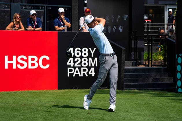 HONGKONG LIV-GOLF Mexican Golfer, Carlos Ortiz during a game in Fanling Golf Course where LIV Golf Hong Kong is being held in Hong Kong, March 5, 2026. NEXPHER Vernon Yuen HONG KONG