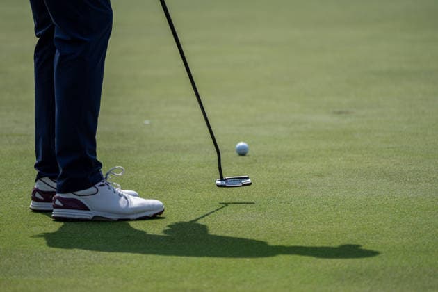 HONGKONG LIV-GOLF A golfer hitting the golf ball during a game in Fanling Golf Course where LIV Golf Hong Kong is being held in Hong Kong, March 5, 2026. NEXPHER Vernon Yuen HONG KONG