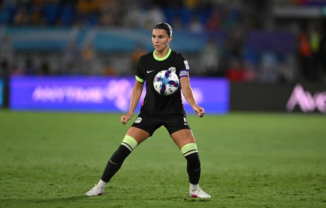 SOCCER ASIAN CUP IRAN AUSTRALIA, Steph Catley of Australia during the AFC Women™s Asian Cup Group A match between Iran and Australia at Cbus Super Stadium on the Gold Coast, Thursday, March 5, 2026. ( NO ARCHIVING, EDITORIAL USE ONLY GOLD COAST QUEENSLAND AUSTRALIA  Copyright: xDAVExHUNTx 20260305132343476679