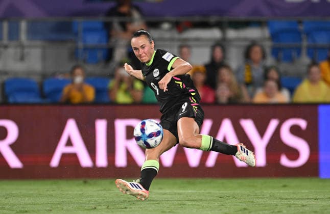 SOCCER ASIAN CUP IRAN AUSTRALIA, Caitlin Foord of Australia during the AFC Women™s Asian Cup Group A match between Iran and Australia at Cbus Super Stadium on the Gold Coast, Thursday, March 5, 2026. ( NO ARCHIVING, EDITORIAL USE ONLY GOLD COAST QUEENSLAND AUSTRALIA  Copyright: xDAVExHUNTx 20260305198453549945