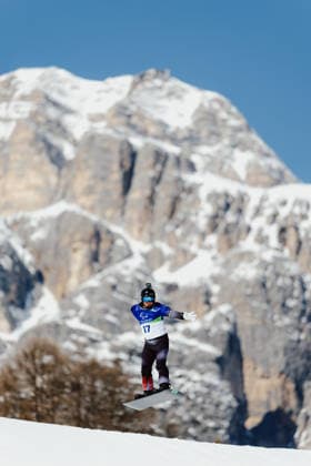 PARALYMPICS - Winter Paralympics Milano Cortina 2026 CORTINA D AMPEZZO,ITALY,05.MAR.26 - PARALYMPICS - Paralympic Winter games, Winterspiele,Spiele, Summer games Milano Cortina 2026, preview, Para Snowboard, training. Image shows Oliver Dreier (AUT).  GEPAxpictures xMaticxKlansek