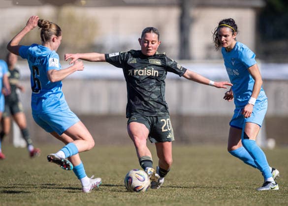 Soccer, Women, Test match, Season 2025 2026, FC Viktoria 1889 Berlin 1 FC Union Berlin, f l Henrike Sahlmann Viktoria , Leonie Köster 1 FC Union , Laura Casanovas Viktoria , 05 03 2026, Copyright: xSebastianxRäppold MatthiasxKochx