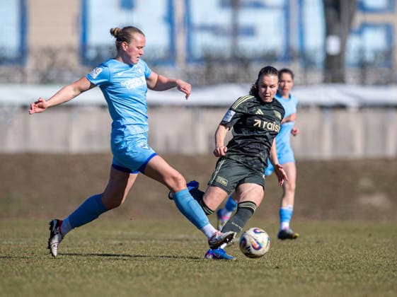 Soccer, Women, Test match, Season 2025 2026, FC Viktoria 1889 Berlin 1 FC Union Berlin, f l Anna Ursem Viktoria , Ida Heikkinen 1 FC Union , 05 03 2026, Copyright: xSebastianxRäppold MatthiasxKochx