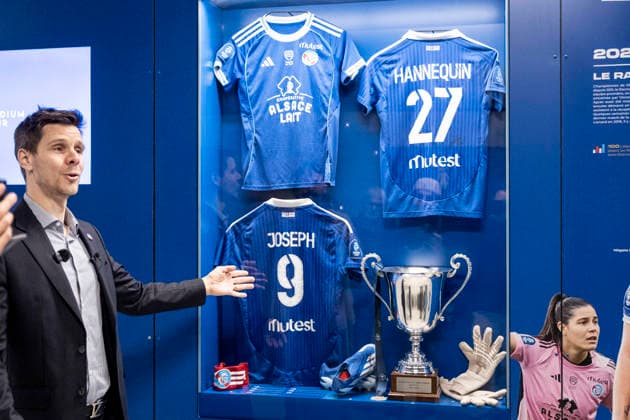 Football, France, Racing Strasbourg stadium tour