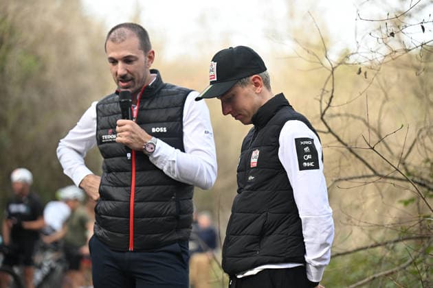05-03-2026 Allenamento Strade Bianche 2026; 2026, Uae Emirates - Xrg; 2026, Tudor; Pogacar, Tadej; Cancellara, Fabian; Colle Pinzuto; 