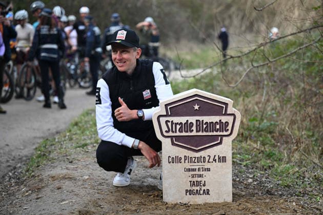 05-03-2026 Allenamento Strade Bianche 2026; 2026, Uae Emirates - Xrg; Pogacar, Tadej; Colle Pinzuto; 