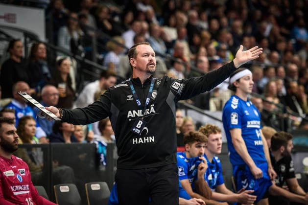 Misha Kaufmann TVB Stuttgart, Coach GER, TVB Stuttgart THW Kiel, DAIKIN HBL, Handball, Bundesliga, 24 Matchday, Season 2025 2026, 05 03 2026 GER, TVB Stuttgart THW Kiel, DAIKIN HBL, Handball, Bundesliga, 24 Matchday, Season 2025 2026, 05 03 2026 Stuttgart Copyright: xSandyxDinkelackerx EP_SDR