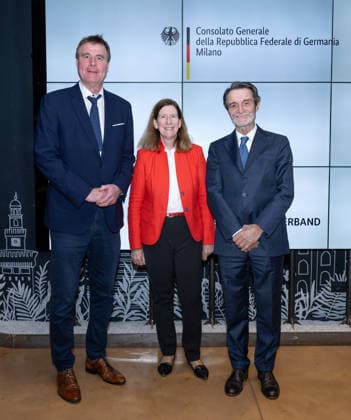 Invitation Consulate General - Millano Cortina 2026 Winter Paralympics: Day -1 Invitation Consulate General - Milano Cortina 2026 Winter Paralympics: Day -1 MILANO, ITALY - MARCH 5: Viale Francesco Restelli, 8 Consul General Ms Susanne Welter invited the Team Germany Paralympics based in Milano. The German Para Ice hockey, Eishockey Team and honorable members to Team Germany Paralympics have taken part. MICHELS, Hans-Joerg (President NPC Germany), WELTER, Susanne (Consul General Germany) and regional president of Lombardia (Photo by RALF KUCKUCK) Copyright 2026 Ralf Kuckuck