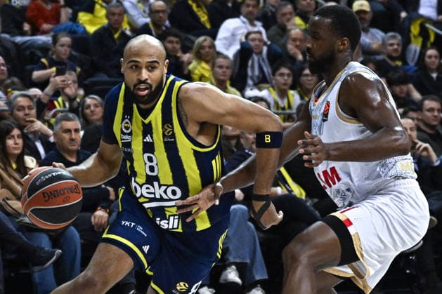 Fenerbahce Beko v AS Monaco Basket - EuroLeague ISTANBUL, TURKIYE - MARCH 5: Talen Horton (8) of Fenerbahce Beko in action against Alpha Diallo (R) of AS Monaco Basket during the EuroLeague week 30 match between Fenerbahce Beko and AS Monaco Basket in Istanbul, Turkiye, on March 5, 2026. Muhammed Enes Yildirim Anadolu Istanbul Turkey. Editorial use only. Please get in touch for any other usage.  Copyright: x2026xAnadoluxMuhammedxEnesxYildirimx