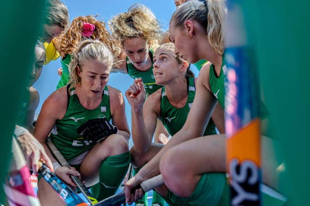Feldhockey, Frauen, WM-Quali, Irland - Kanada FIH Hockey World Cup Qualifiers, Centro Deportivo de Hockey CÃ Katie Mullan speaks to her team 5 3 2026  Copyright: x INPHO FrankxUijlenbroekx 019A2419 20260305