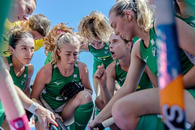 Feldhockey, Frauen, WM-Quali, Irland - Kanada FIH Hockey World Cup Qualifiers, Centro Deportivo de Hockey CÃ Katie Mullan speaks to her team 5 3 2026  Copyright: x INPHO FrankxUijlenbroekx 019A2427 20260305