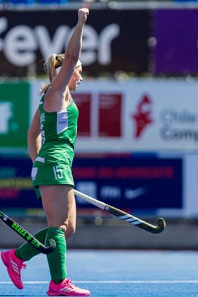 Feldhockey, Frauen, WM-Quali, Irland - Kanada FIH Hockey World Cup Qualifiers, Centro Deportivo de Hockey CÃ Caoimhe Perdue celebrates scoring her sides second goal 5 3 2026  Copyright: x INPHO FrankxUijlenbroekx 019A2846 20260305