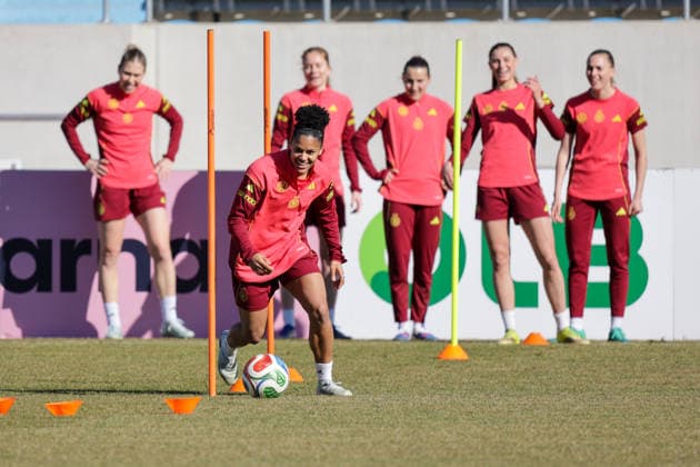 05 03 2026, xgrfx, football training , German womens national team v l Shekiera Martinez German womens national team DFL DFB REGULATIONS PROHIBIT ANY USE OF PHOTOGRAPHS as IMAGE SEQUENCES and or QUASI VIDEO Dresden