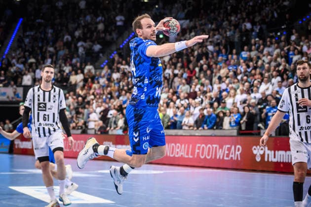 Kai Haefner TVB Stuttgart, 34 GER, TVB Stuttgart THW Kiel, DAIKIN HBL, Handball, Bundesliga, 24 Matchday, Season 2025 2026, 05 03 2026 GER, TVB Stuttgart THW Kiel, DAIKIN HBL, Handball, Bundesliga, 24 Matchday, Season 2025 2026, 05 03 2026 Stuttgart Copyright: xSandyxDinkelackerx EP_SDR