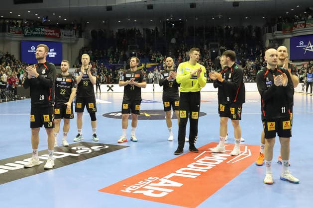 05 03 2026, xgox, Handball EHF Champions League SC Magdeburg FC Barcelona v l Magdeburg disappointed, looks disappointed, disappointed Magdeburg