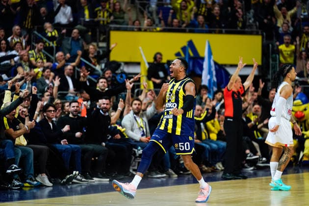 Fenerbahce Beko Istanbul v AS Monaco - Euroleague 2025 2026 Bonzie Colson, 50 of Fenerbahce Beko, reacts during the EuroLeague Regular Season Round 30 match between Fenerbahce Beko Istanbul and AS Monaco at Ulker Sports Arena in Istanbul, Turkey, on March 5, 2026. Istanbul Istanbul Turkey  Copyright: xYagizxGurtugx originalFilename:gurtug-fenerbah260305_npk8T.jpg