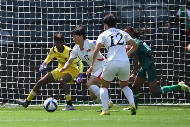 SOCCER ASIAN CUP BANGLADESH NORTH KOREA, Kim Kyong Yong of North Korea looks for an opportunity during the AFC Women™s Asian Cup Group B match between Bangladesh and North Korea at CommBank Stadium in Sydney, Friday, March 6, 2026. ( NO ARCHIVING, EDITORIAL USE ONLY SYDNEY NEW SOUTH WALES AUSTRALIA  Copyright: xDEANxLEWINSx 20260306153868367771