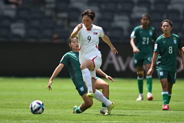 SOCCER ASIAN CUP BANGLADESH NORTH KOREA, Kim Song Gyong of North Korea during the AFC Women™s Asian Cup Group B match between Bangladesh and North Korea at CommBank Stadium in Sydney, Friday, March 6, 2026. ( NO ARCHIVING, EDITORIAL USE ONLY SYDNEY NEW SOUTH WALES AUSTRALIA  Copyright: xDEANxLEWINSx 20260306173975012046