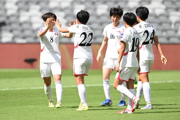 SOCCER ASIAN CUP BANGLADESH NORTH KOREA, Kim Hye Yong of North Korea celebrates after scoring a goal during the AFC Women™s Asian Cup Group B match between Bangladesh and North Korea at CommBank Stadium in Sydney, Friday, March 6, 2026. ( NO ARCHIVING, EDITORIAL USE ONLY SYDNEY NEW SOUTH WALES AUSTRALIA  Copyright: xDEANxLEWINSx 20260306119258756839