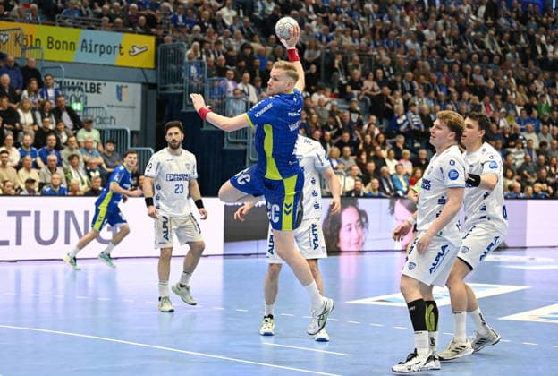 Ellidi Vidarsson VfL Gummersbach 4 at the circle free by VfL Gummersbach vs TBV Lemgo Lippe, Handball, Daikin 1 Bundesliga, 24 Matchday, Season 2025 2026, Schwalbe Arena Gummersbach, 05 03 2026 VfL Gummersbach vs TBV Lemgo Lippe, Handball, Daikin 1 Bundesliga, 24 Matchday, Season 2025 2026, Schwalbe Arena Gummersbach, 05 03 2026 Gummersbach Copyright: xEibner-Pressefoto JuergenxAugstx EP_JAT