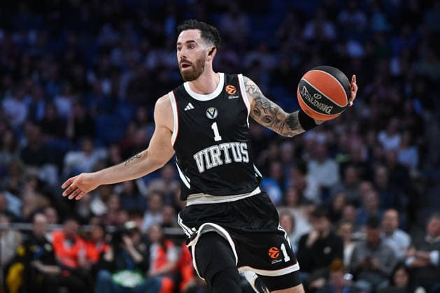 March 5, 2026, Madrid, Spain: Luca Vildoza of Virtus Bologna during the EuroLeague match between Real Madrid and Virtus Bologna at Movistar Arena Victory of Real Madrid 92 - 84 Real Madrid V Virtus Bologna - Euroleague 2025 2026  - ZUMAs197 20260305_aaa_s197_300 Copyright: xAtilanoxGarciax