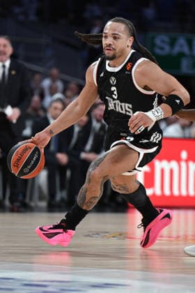 March 5, 2026, Madrid, Spain: Carsen Edwards of Virtus Bologna during the EuroLeague match between Real Madrid and Virtus Bologna at Movistar Arena Victory of Real Madrid 92 - 84 Real Madrid V Virtus Bologna - Euroleague 2025 2026  - ZUMAs197 20260305_aaa_s197_302 Copyright: xAtilanoxGarciax