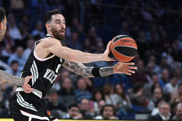 March 5, 2026, Madrid, Spain: Luca Vildoza of Virtus Bologna during the EuroLeague match between Real Madrid and Virtus Bologna at Movistar Arena Victory of Real Madrid 92 - 84 Madrid Spain - ZUMAs197 20260305_aaa_s197_326 Copyright: xAtilanoxGarciax