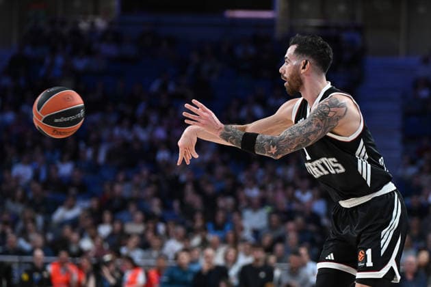 March 5, 2026, Madrid, Spain: Luca Vildoza of Virtus Bologna during the EuroLeague match between Real Madrid and Virtus Bologna at Movistar Arena Victory of Real Madrid 92 - 84 Madrid Spain - ZUMAs197 20260305_aaa_s197_342 Copyright: xAtilanoxGarciax