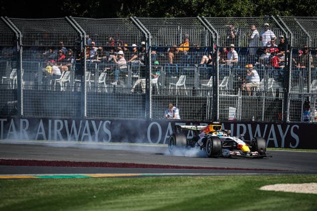 March 6, 2026, Melbourne, Victoria, Australia: MELBOURNE, AUSTRALIA - MARCH 06 2026: Arvid Lindblad of Great Britain drives the Visa Cash App Racing Bulls F1 Team VCARB 03 during Free Practice Session 2 at the 2026 Australian Grand Prix at Albert Park in Melbourne, Australia 2026 Formula 1 Australian Grand Prix - Friday  - ZUMAp121 20260306_zsp_p121_050 Copyright: xChrisxPutnamx