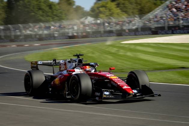 MELBOURNE - Charles Leclerc (Ferrari) in action during the second free practice session at the Albert Park Circuit in the lead-up to the Australian Grand Prix. SANDER KONING ANP xVIxANPxSportx xxANPxIVx 552557310 originalFilename: 552557310.jpg