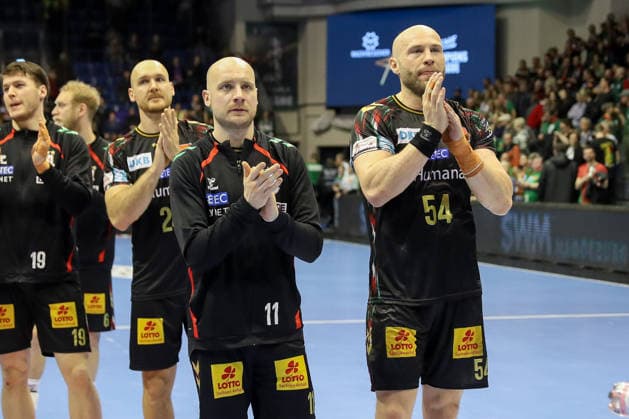 05 03 2026, xgox, Handball EHF Champions League SC Magdeburg FC Barcelona v l Daniel Pettersson Magdeburg, 11 , Oscar Bergendahl Magdeburg, 54 disappointed, looks disappointed, disappointed Magdeburg
