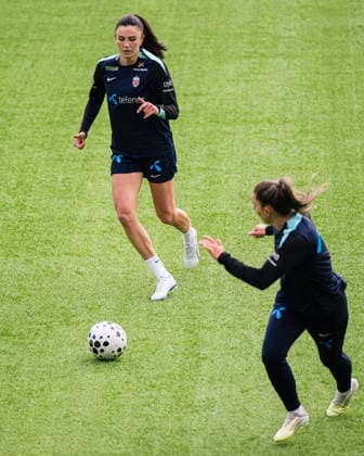 260306 Ingrid Syrstad Engen of the Norwegian women™s national football team during a training session on March 6, 2026 in Stavanger Photo Marius Simensen BILDBYRAN Cop 238 bbeng dam fifa women s world cup qualifier football fotball fotball norge norway practice soccer training trening träning  Copyright: MARIUSxSIMENSEN BB260306BB505